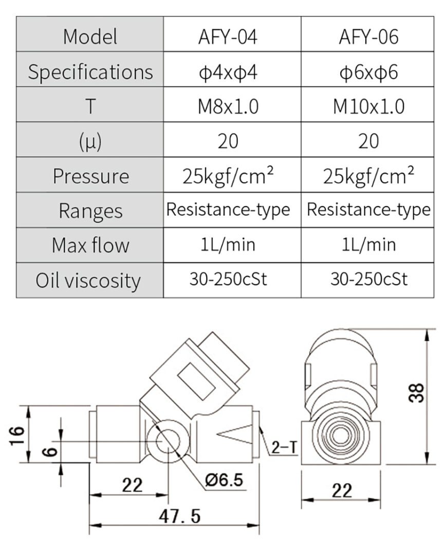 Double Joint Filter specification